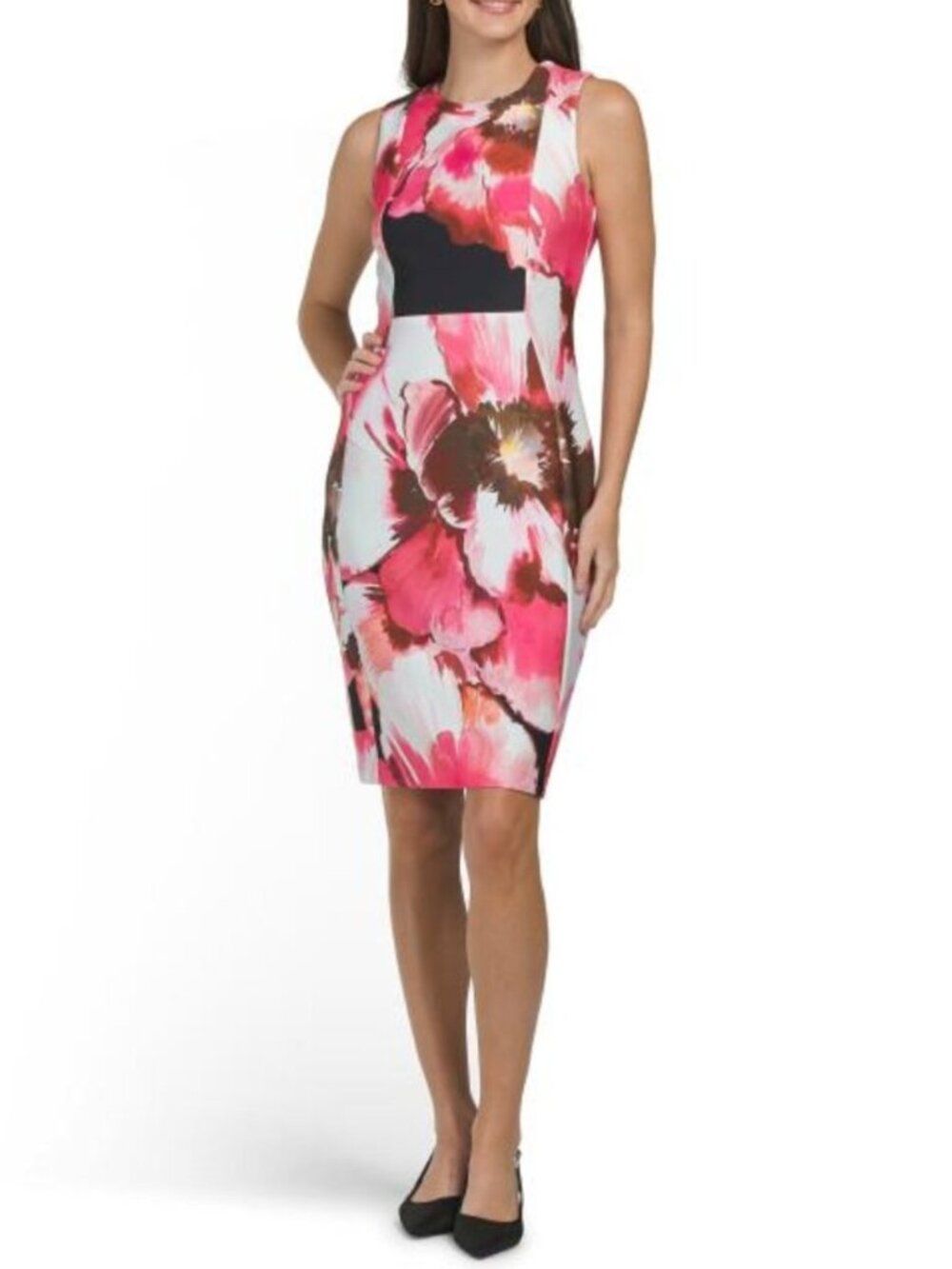CALVIN KLEIN Scuba Sheath Dress